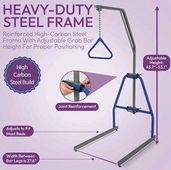 ProHeal Medical Trapeze Bar for Bed Mobility – Standard Trapeze Bar Set with …