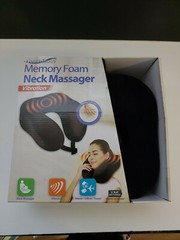 Health Touch Memory Foam Neck Massager Vibration Black