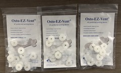 Lot Of 3 Kem Osto EZ Vent A4366 Ostomy Pouch Venting System 3 Pack Of 10 Vents