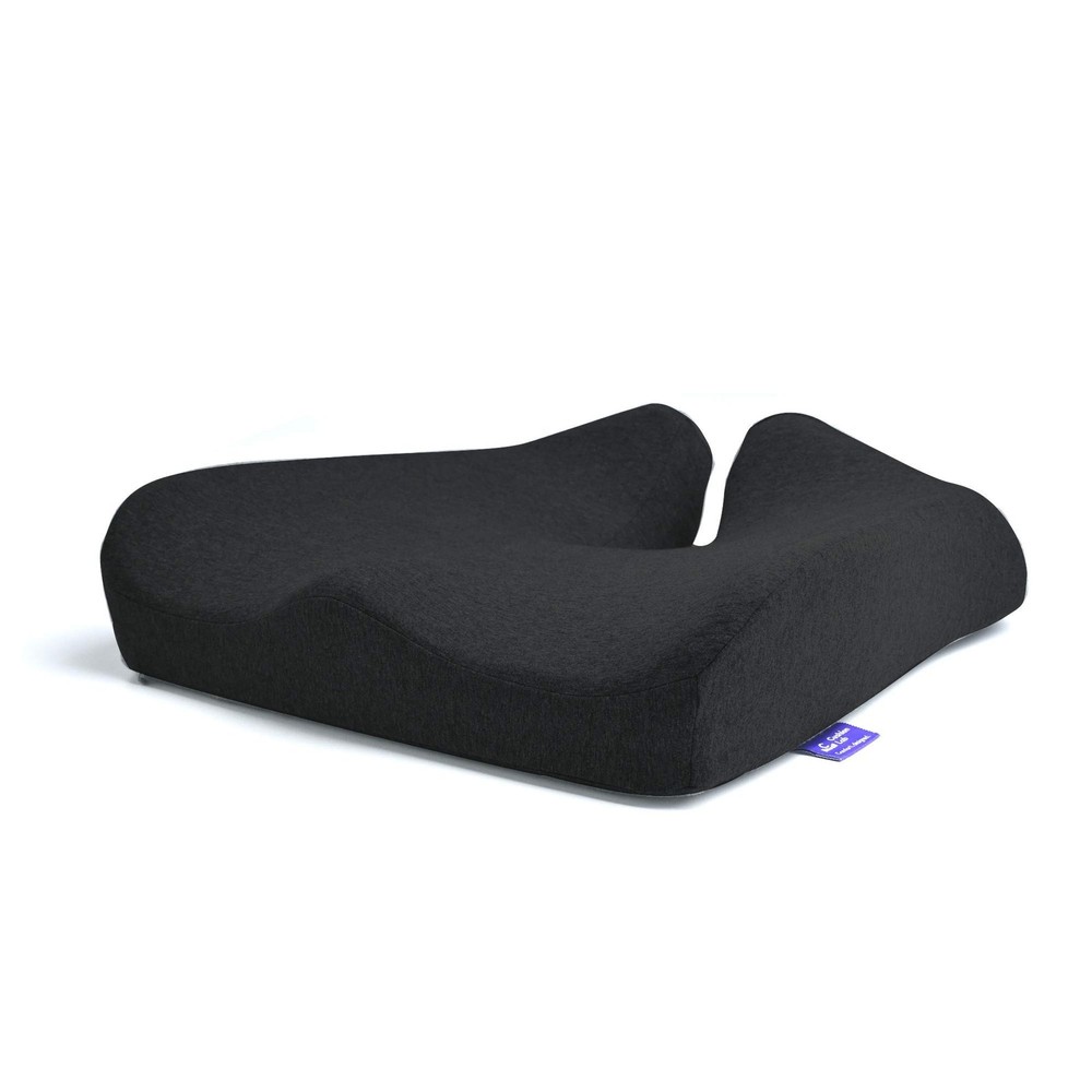 Cushion Lab Patented Pressure Relief Seat 18 W x 15.5 L x 4 H inches, Black