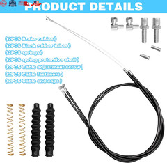 14Pcs Brake Cable Drive Rollator Replacement Parts, Brake Cable Parts for Walker