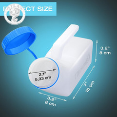 Urinals for Men Glow in the Dark Lid by Tilcare (1 Pack) – 32Oz/1000Ml Thick Pla