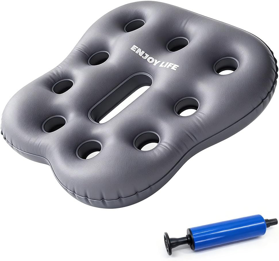 Sondur Travel Cushion, Inflatable Airplane Seat Cushion for Long Flights, 3D Air