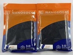 2 Packages, NANOSOCKS, 3D Nano-Weave Technology, Black Size 3, NANOMX-BK-3