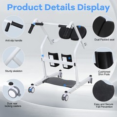 Electric Patient Lift, Portable Transfer Chair Lift Aid for Disabled NEW