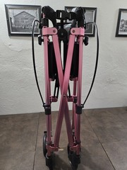 Stander Wonder Rollator, Lightweight Folding Space Saver Walker – Regal Rose