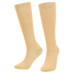 Womens Mens Compression Socks Stockings Knee High Medical Solid S/M L/XL 2XL
