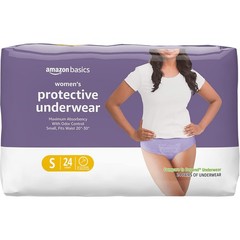 Amazon Basics Women’s Incontinence Underwear Small 24 Count Maximum Absorbency
