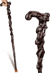 Handcrafted Wood Walking Cane – Lightweight 37.4″ Senior Disability Aid