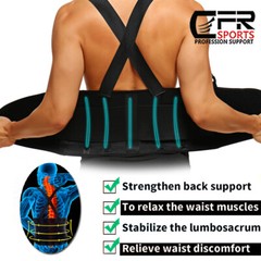 Back Brace Lower Lumbar Support Waist Suspender Belt for Heavy Duty Lifting Pain
