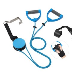 Fanwer Shoulder Pulley for Physical Therapy, Over The Door Big Pulley, Blue