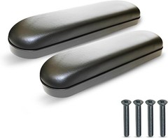 Stylish and Comfortable Black Vinyl 10″ Wheelchair Armrests – Easy DIY Upgrade