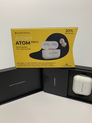 Audien Atom Pro 2 Rechargeable OTC Hearing Aids Open Box UV Cleaning