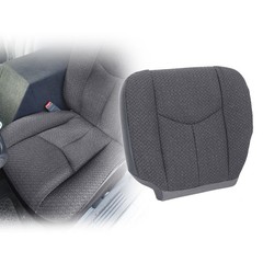 #69C Dark Cloth Driver Side Bottom Replacement Seat Covers Compatible Gray