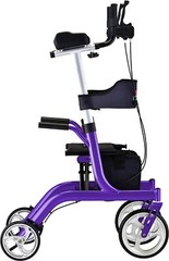 NOVA Phoenix Rise UP Rollator, Upright Walker w/Padded Forearm, Purp – OPEN BOX!