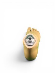 OTTOBOCK Otto Bock 1WR95 Water Prosthetic Foot. Size 25. Right Foot. Excellent