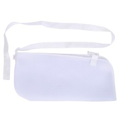 Adjustable Breathable Arm Sling Shoulder Immobilizer (White)