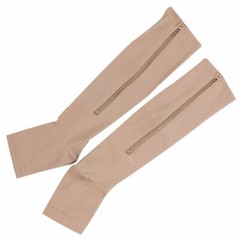 3 Pair Compression Socks Zippered Open Toe 20-30mmHg with Zipper Safe Protection