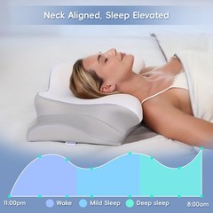 Missleep Cervical Neck Pillow – Memory Foam for Neck Pain Relief