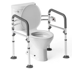 Toilet Safety Rails,Height-Adjustable Toilet Frame Width-Adjustable Toilet Safe