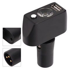 Electric Wheelchair Light 3 Pin XLR,USB Charging Adjustable Angle LED 2187