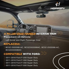 A Pillar Grab Handle Interior Left Right Driver Passenger Side, Gray