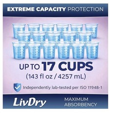 LivDry EnduraDry Max Adult Diapers with Tabs, Up to 12-Hours, Medium, 48-Pack