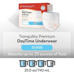 Premium Disposable Absorbent Underwear – XL 48-66 in. Waist, Super Absorbency, C