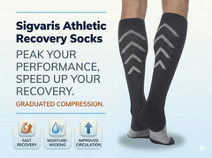 SIGVARIS Unisex Athletic Recovery Socks 15-20 mmHg