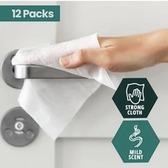 MED PRIDE Disposable XL Premoistened Washcloths 600-count, 8 x 12 for…