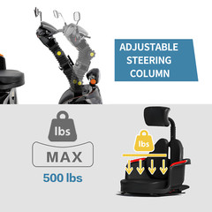 1000W 4-Wheel All-Terrain Electric Power Mobility Scooter Heavy Duty Scooter