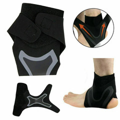 Copper Ankle Support Brace Compression Sleeve Socks Elastic Foot Pain Relief