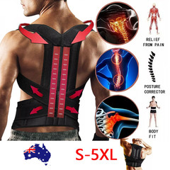 Adjustable Posture Corrector Low Back Support Shoulder Brace Belt for Men Women