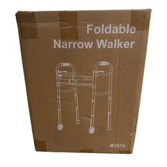 AGRISH Upright Walker Narrow Folding with Removable Armrests 450LBS