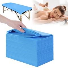 Disposable Bed Sheets 100 Pcs 31″ x 71″ Breathable Non Woven 100pcs, Blue