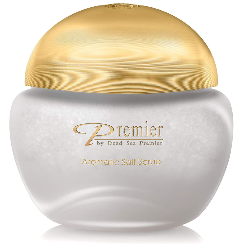 Premier Dead Sea Salt Scrub For Body Hands And Feet Exfoliating Jojoba Oil And