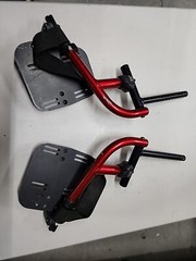 Quickie Iris Tilt-In-Space Manual Wheelchair Footrest With RECEIVERS