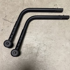 Pair Ki Mobility Liberty FT Wheelchair Anti-Tips TIPPERS Bars Wheels Black