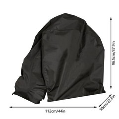 Kodrily Wheelchair Covers Waterproof, Foldable Cover, 600D Black
