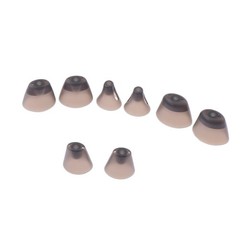 1Pairs XS/S/M/L Black Hearing Aid Ear Tips Soft Replacement Earplugs In-Ear