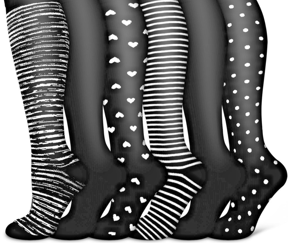 Copper Compression Socks for Women & Men (6 pairs) S/M FAST FREE USA SHIPPER