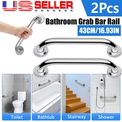2 Pack Stainless Steel Shower Grab Bar Bathroom Safety Shower Handle for Elderly
