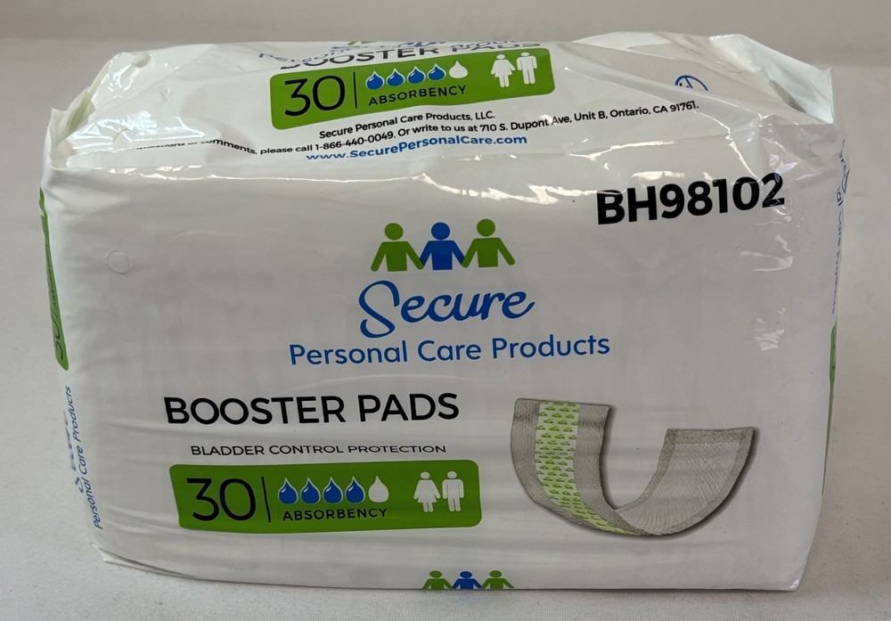 Secure BOOSTER PADS ~ Pack of 30 ~ 12 Inch Pad Length