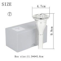 Helleberg Tuba Mouthpiece Replacement Accessory Durable ABS Plastic Instrument