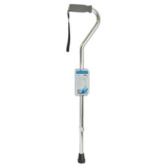 Blue Jay Silver Offset Cane with Soft Foam Handle & Wrist Strap Comfortable