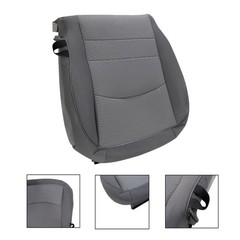 2PCS Driver Side Bottom Cloth Seat Cover and Foam Cushion Pad Compatible Gray