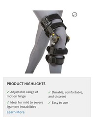 Vertaloc Max OA Knee Brace Support Immobilization USD501MOA Left Large L1852
