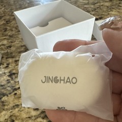 JINGHAO Rechargeable ITE Hearing Aids, Beige, Charging Case, Both Ears
