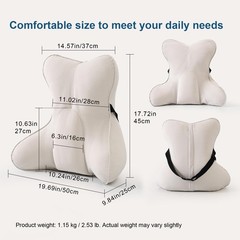 Lumbar Pillow(Pat. Pend) – Multi-Functional Ergonomic Back Cushion for Sofa C…