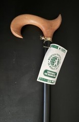 NEW! Men’s Anatomical Left Hand Derby Handle 2 Tone Wood Walking Cane